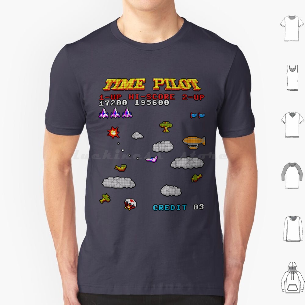 Retro Gaming T Shirts - Time Pilot 2 T Shirt Cotton