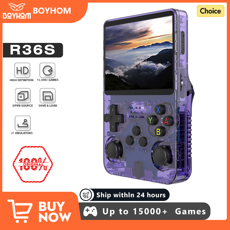 Retro Gaming Gameboy - NEW Green R36S Retro Handheld Game