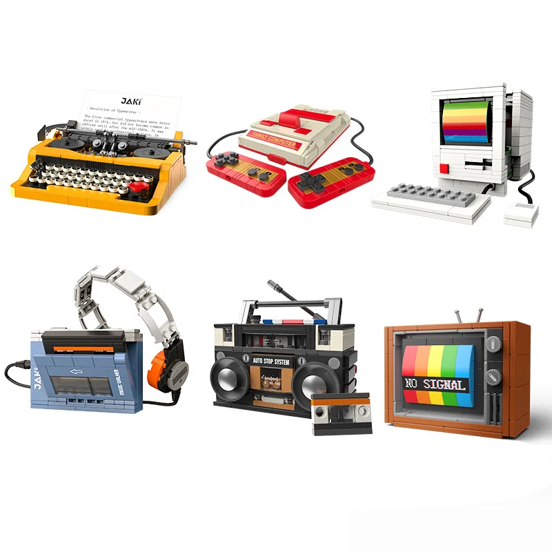 Retro Gaming Handheld - Retro DIY Building Blocks TV Radio