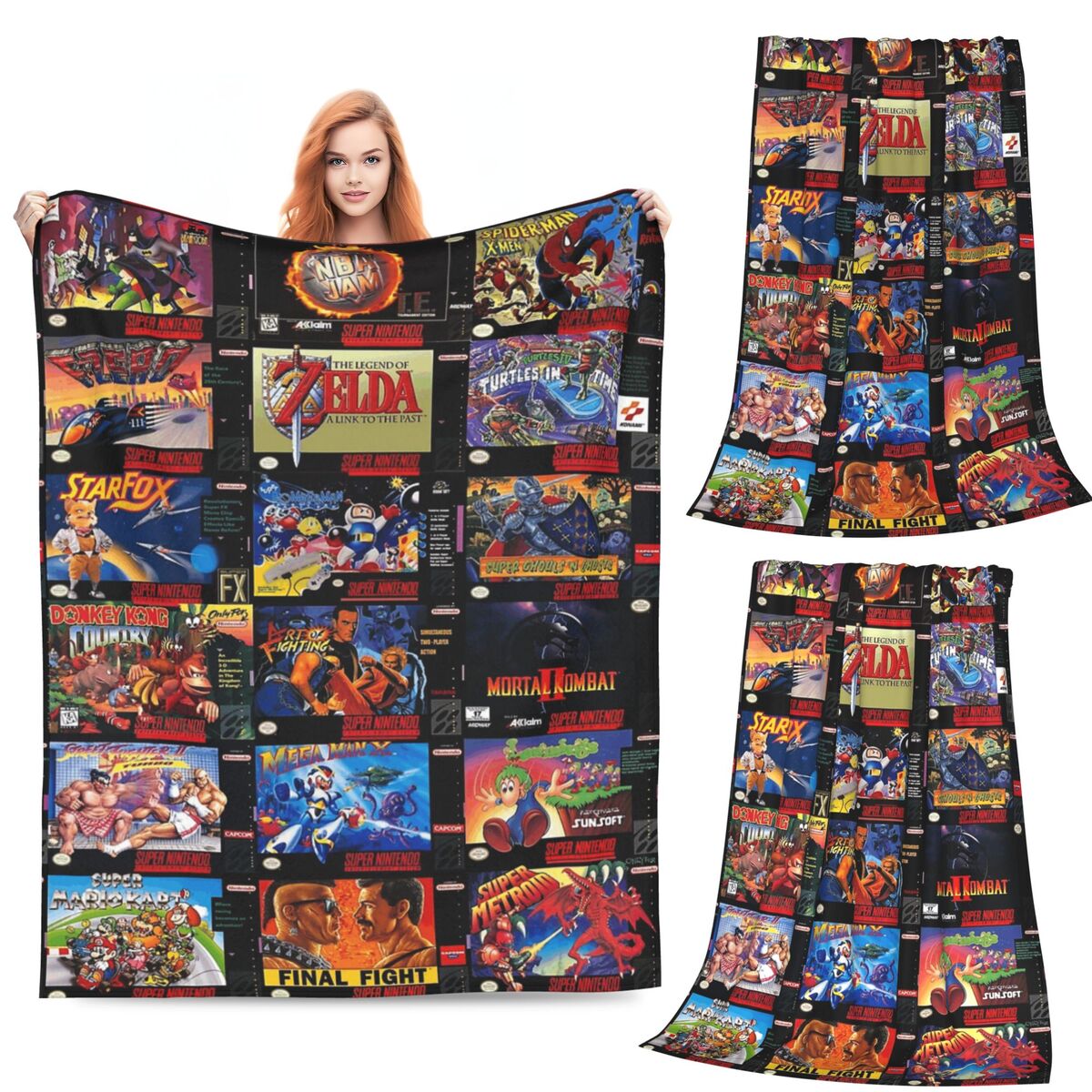 Retro Gaming Boxes Blankets Fl - Retro Gaming Portable ulasan dan harga