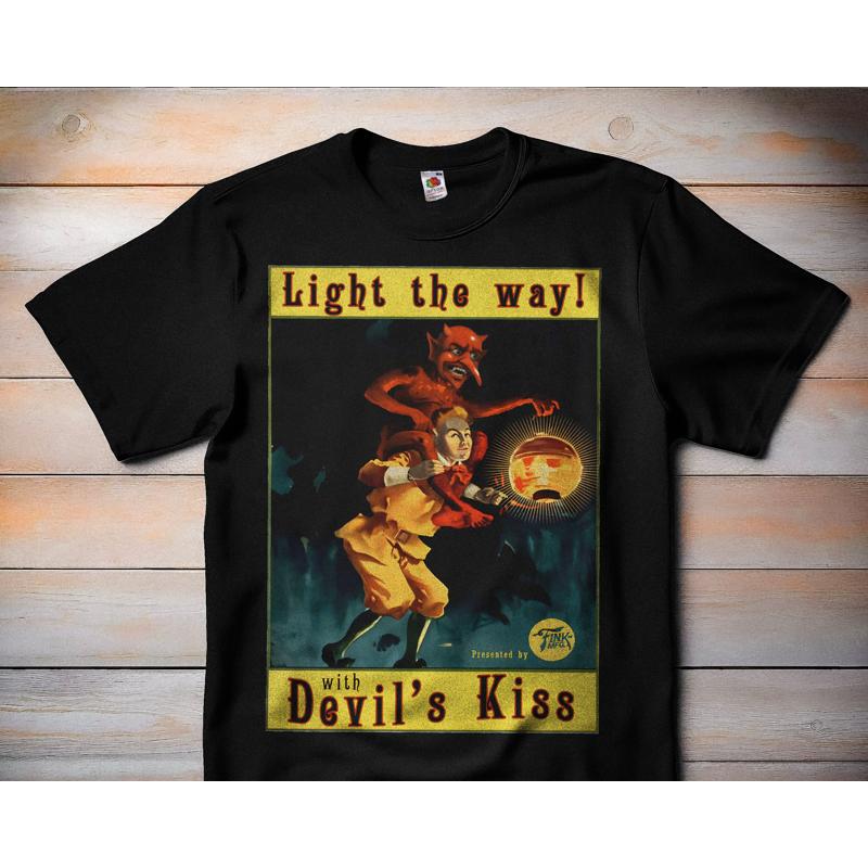 Light the Way with Devil's Kis - Retro Gaming T Shirts ulasan dan harga