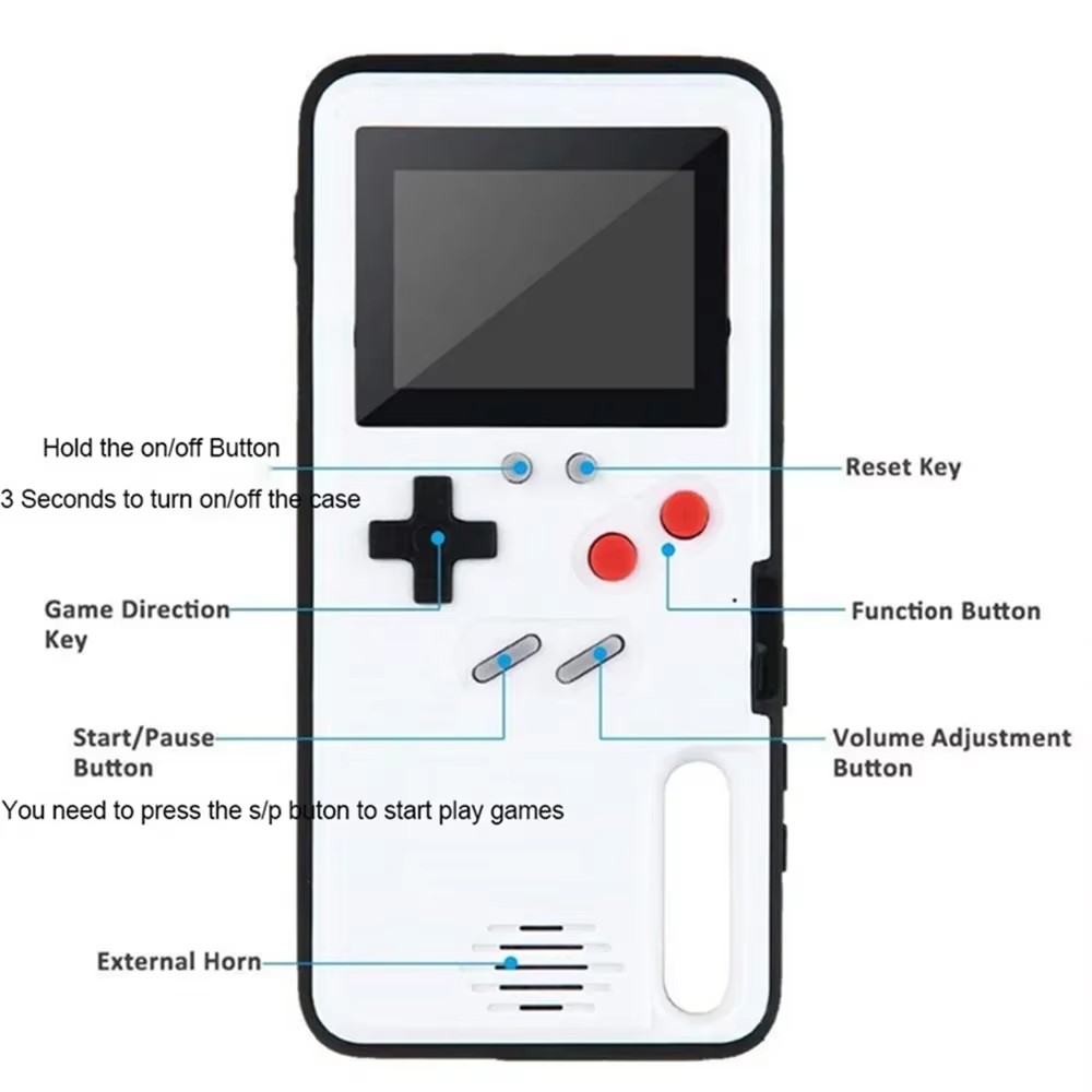 For iPhone 14 16 15 12 13 Pro  - Retro Gaming Gameboy ulasan dan harga
