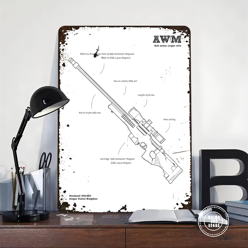 AWM Sniper Rifle Gun UK Tinpla - Retro Gaming Gun ulasan dan harga