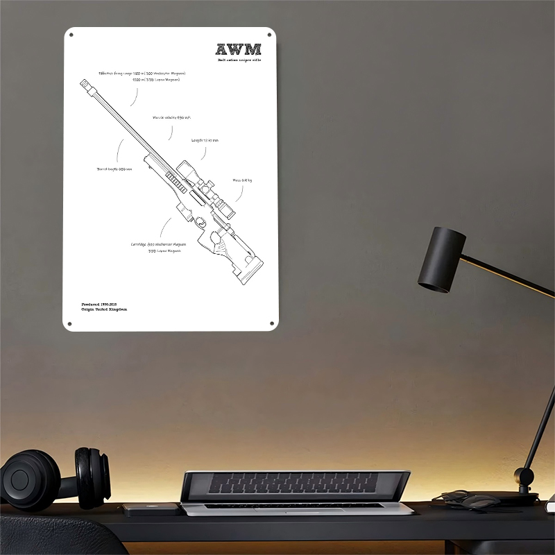 AWM Sniper Rifle Gun UK Tinpla - Retro Gaming Gun ulasan dan harga