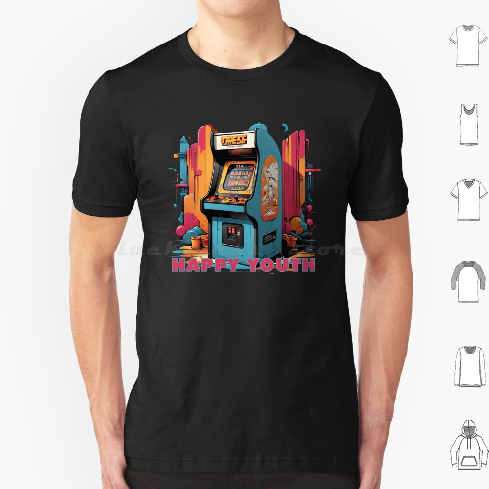 Happy Youth-Arcade T Shirt Men - Retro Gaming T Shirts ulasan dan harga