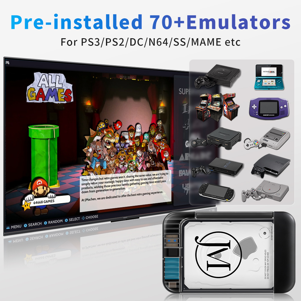 RETROBAT Portable 500G Gaming  - Retro Gaming Portable ulasan dan harga