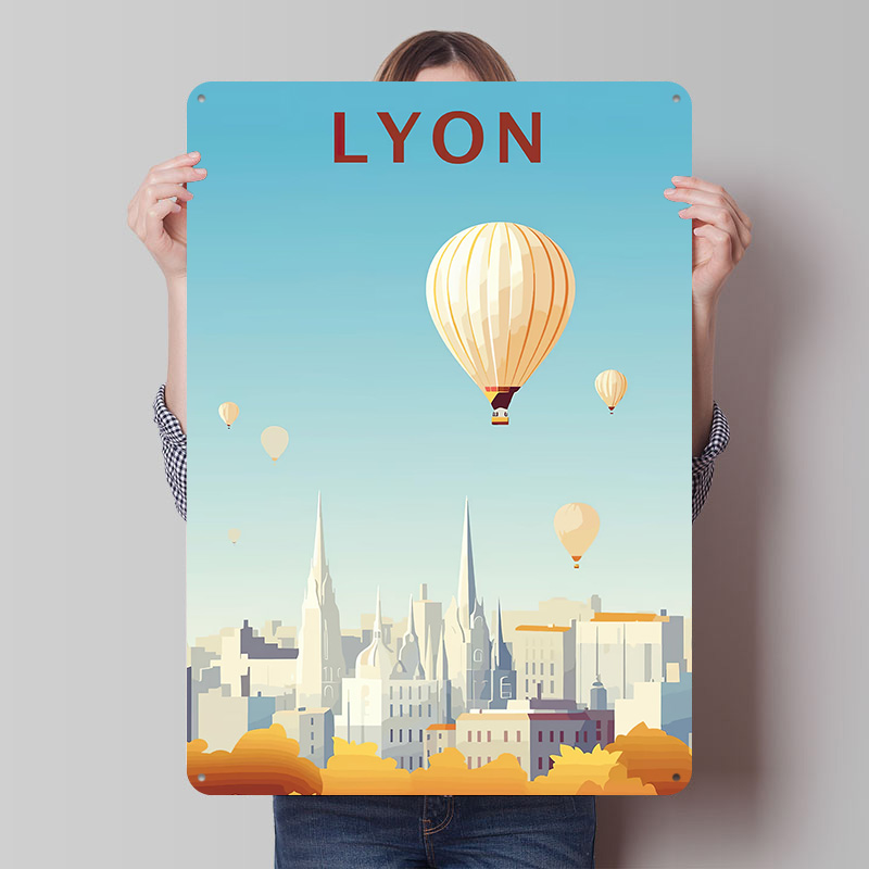 Travel to Lyon Printed Poster  - Retro Gaming Lyon ulasan dan harga