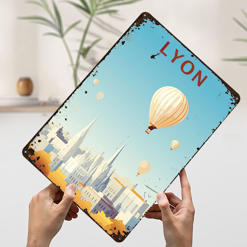 Travel to Lyon Printed Poster  - Retro Gaming Lyon ulasan dan harga