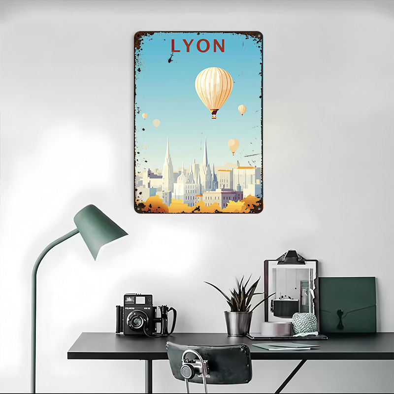Travel to Lyon Printed Poster  - Retro Gaming Lyon ulasan dan harga