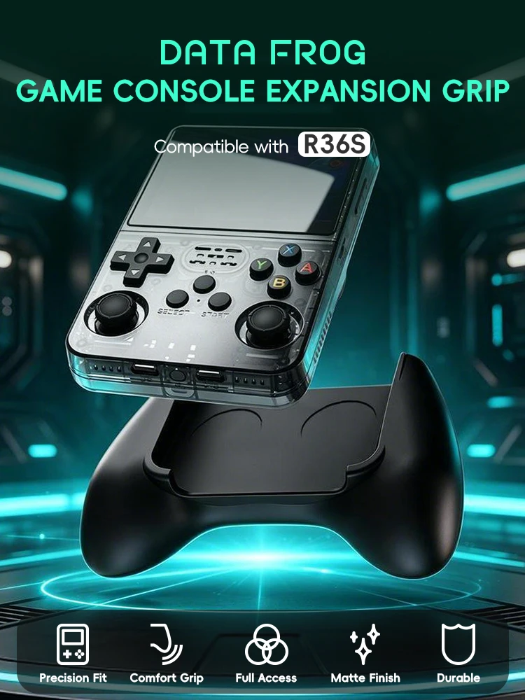 Data Frog R36S Game Grip Ergon - Retro Gaming Portable ulasan dan harga
