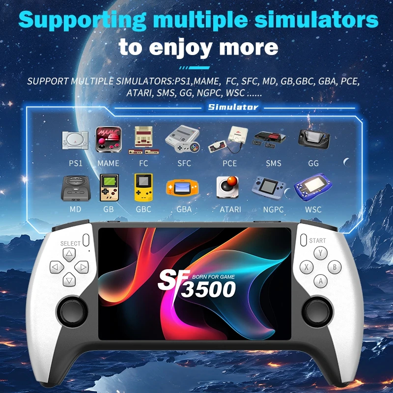 SF3500 Retro Handheld Game Con - Retro Gaming Tablet ulasan dan harga