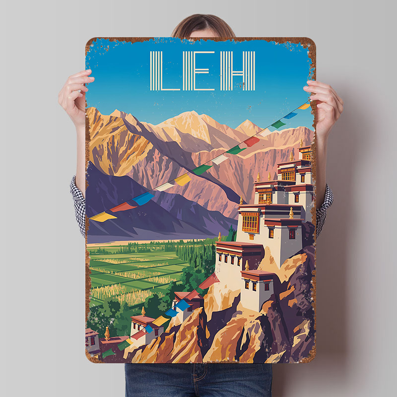 Leh India Travel Printed Poste - Retro Gaming India ulasan dan harga