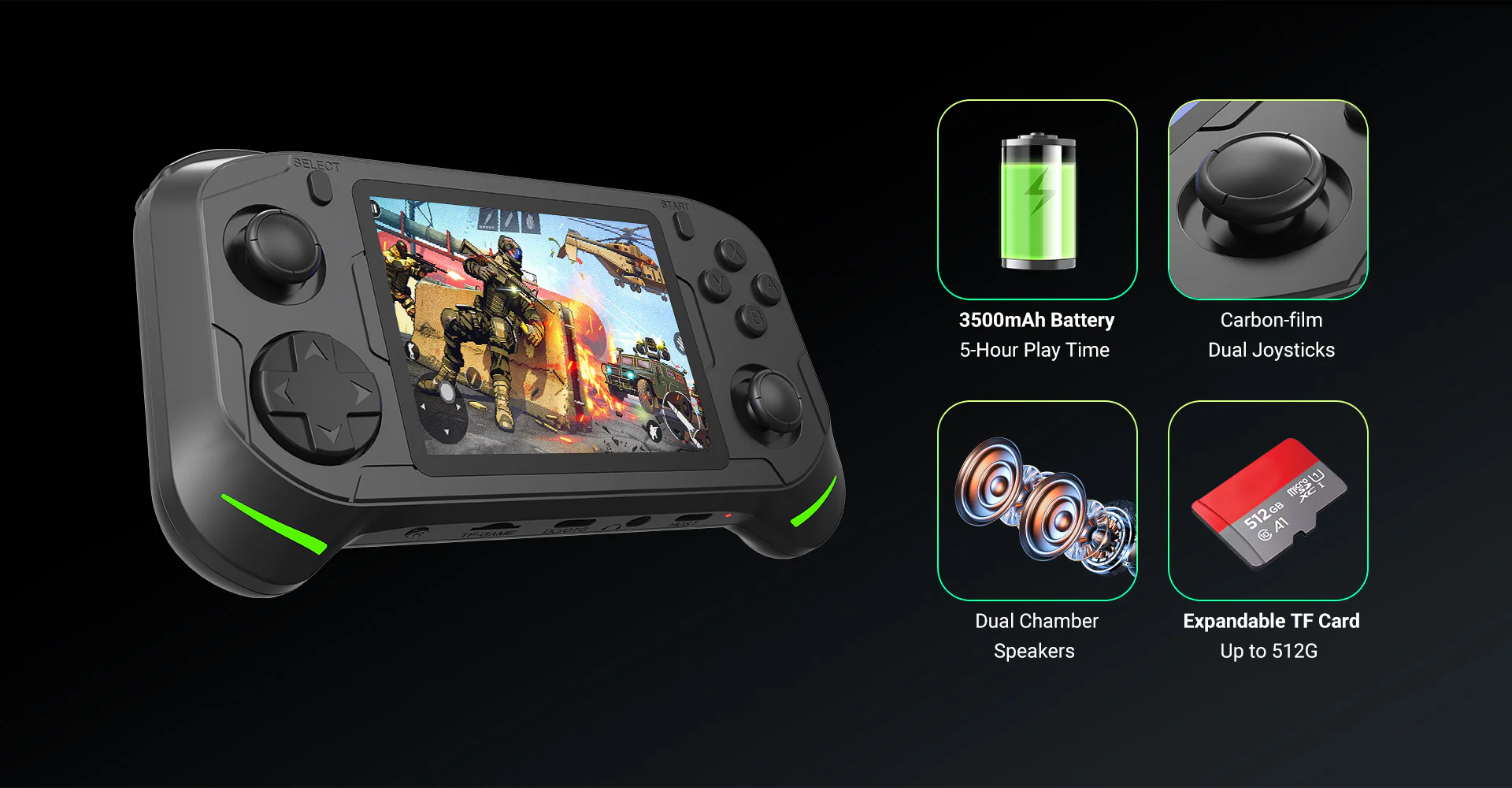 E1 Dual-OS Handheld – Android  - Retro Gaming Os Linux ulasan dan harga