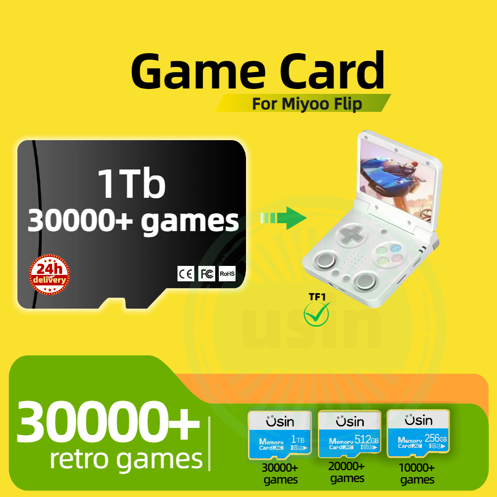 Game Card For Miyoo Flip 30000 - Retro Gaming Portable ulasan dan harga