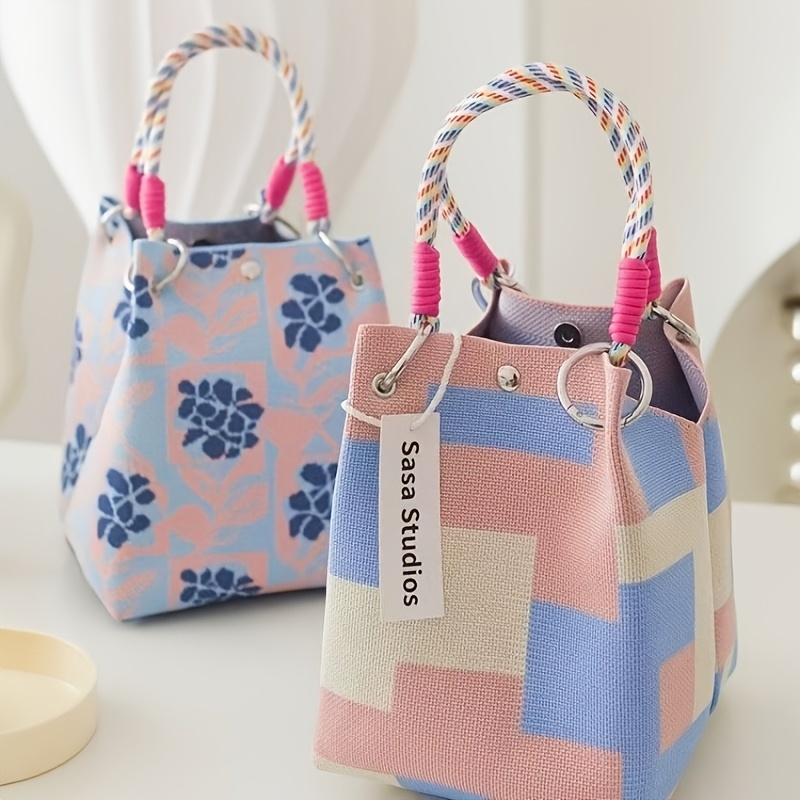 Retro two-tone tote: large cap - Console Retro Gaming Portable ulasan dan harga