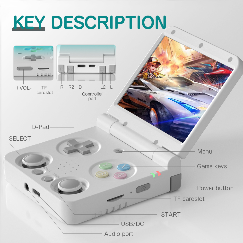 MIYOO FLIP V2 Handheld Game Pl - Retro Gaming Os Linux ulasan dan harga