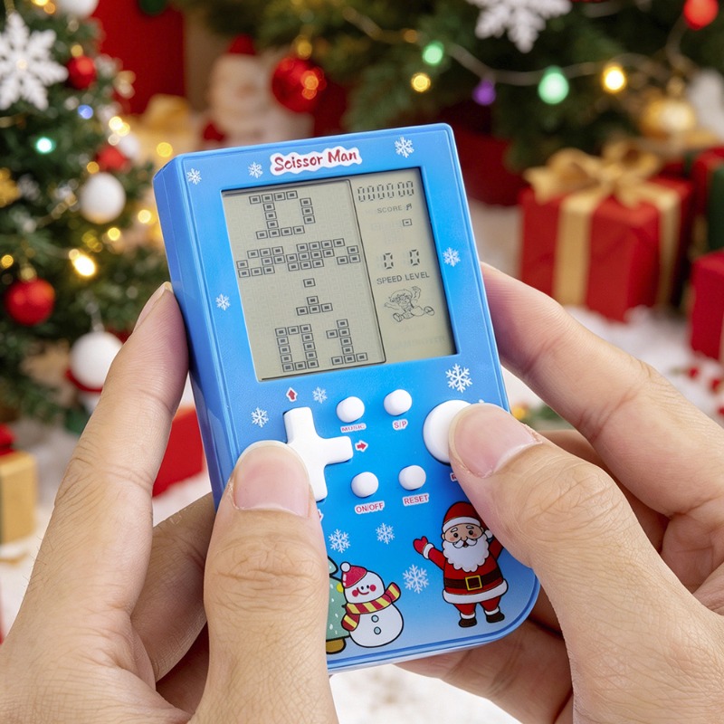 Santa & Snowman Print Brick Ga - Retro Gaming Portable ulasan dan harga