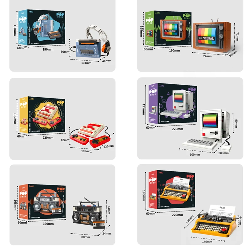 Retro DIY Building Blocks TV R - Retro Gaming Handheld ulasan dan harga