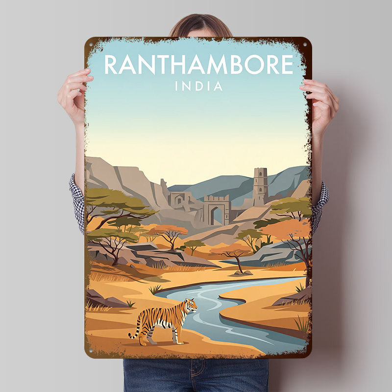 Ranthambore India Poster Custo - Retro Gaming India ulasan dan harga