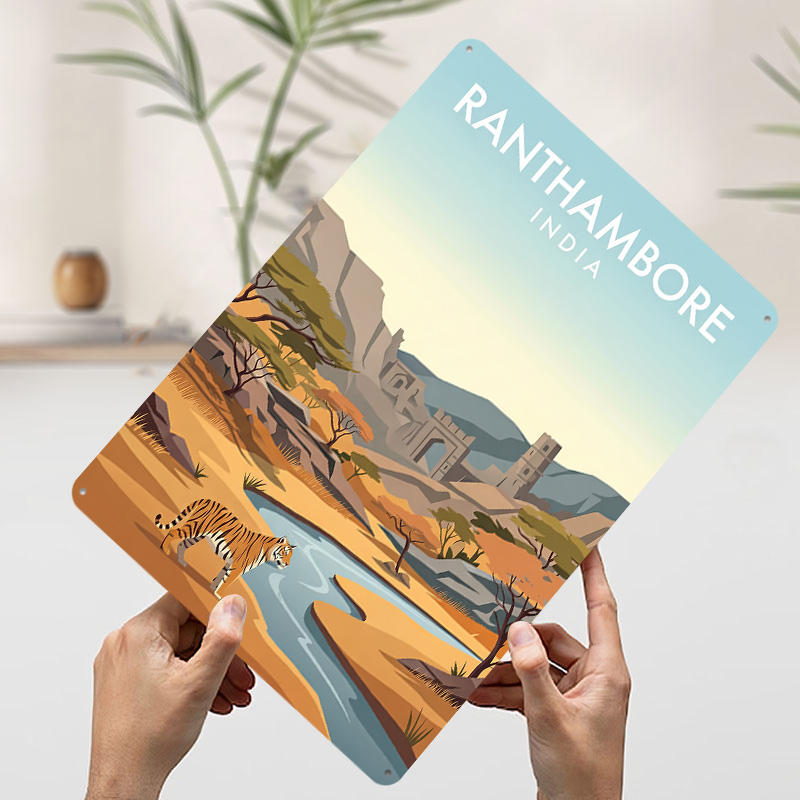Ranthambore India Poster Custo - Retro Gaming India ulasan dan harga