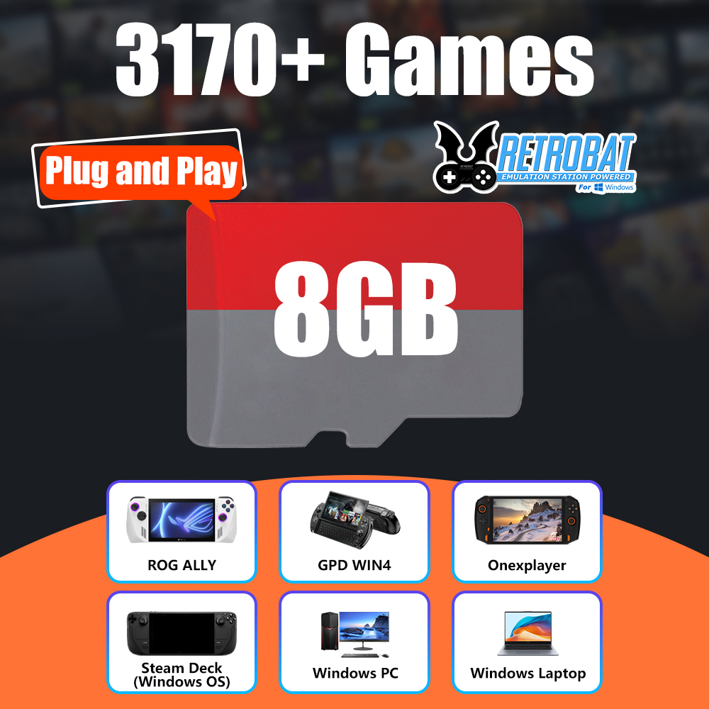 8GB TF Game Card with 3170 Ret - Console Retro Gaming Portable ulasan dan harga