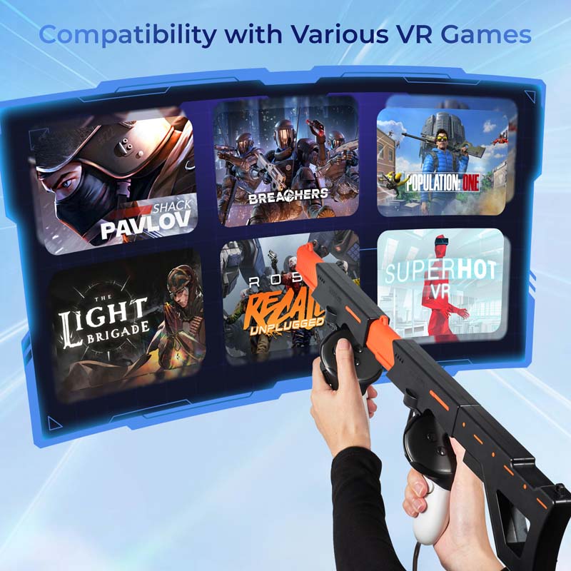 VR Games Gunstock for Meta Que - Retro Gaming Gun ulasan dan harga