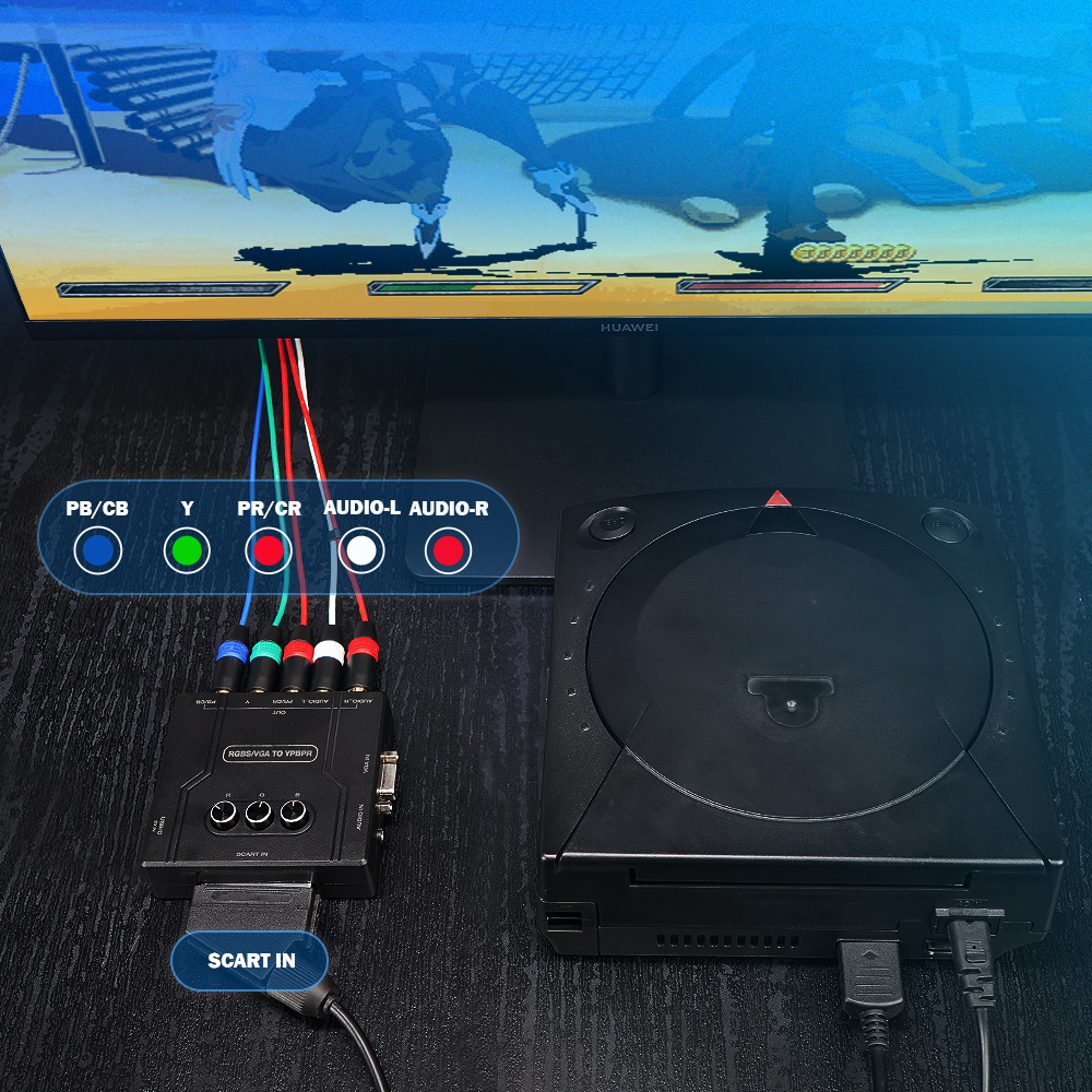 RGBS VGA to YPBPR Component Co - Retro Gaming Handheld ulasan dan harga