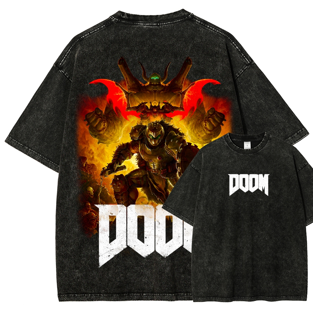 Classic FPS Game DOOM Retro St - Retro Gaming T Shirts ulasan dan harga
